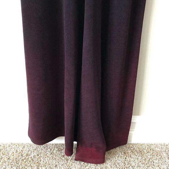 Scott McClintock Black/Burgundy Embellished/Beaded Formal Maxi Dress Size 8 - Picture 10 of 16
